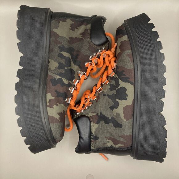 Steve Madden Women's Stomp Combat Camo Boot Streetwear Shoes Size 5.5 - Picture 5 of 10